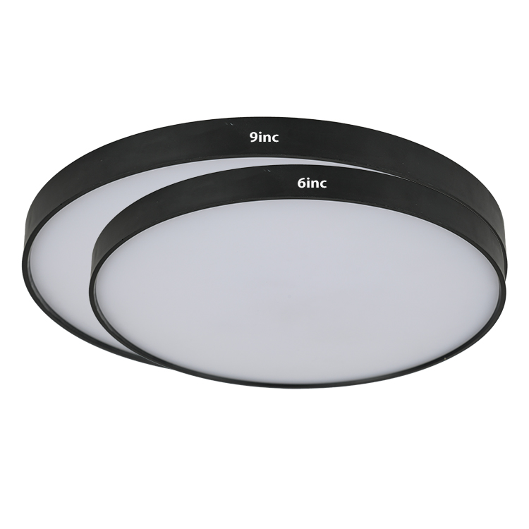 etl  6 inch led 15W white finish disk light for bathroom